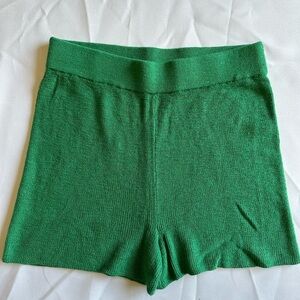 Free People Beach Green knit shorts size M